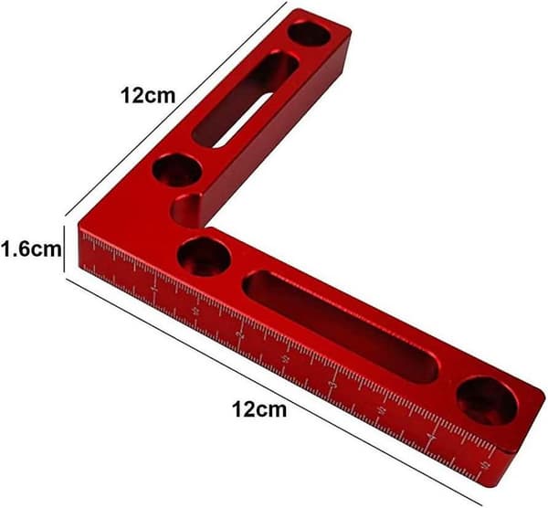 2-pack 90 graders 4,7\" X 4,7\" positioneringsvinklar, 90 L-typ hörnklämma,