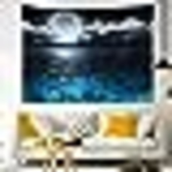 Tapet, Nattehimmel Tapet Veggteppe, 3D Fantasy Psykedelisk