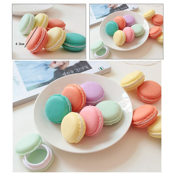 4 st Jätte Macaron Förvaringslåda Färgglada Stora Macaron Smycken S