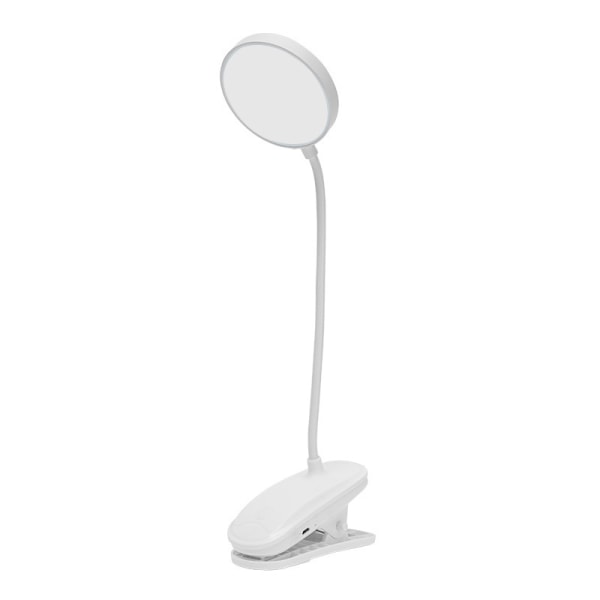USB-oppladbar klipslampe LED-leselampe skrivebordslampe