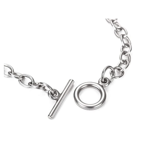 Armband Kedja Rostfritt stål Chain Link Armband Connector Wome