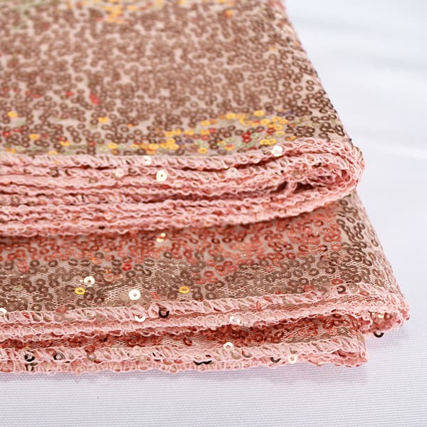 Glitter Sequin Bordsduk Överdrag Rund Bordsduk Överlägg Bröllop