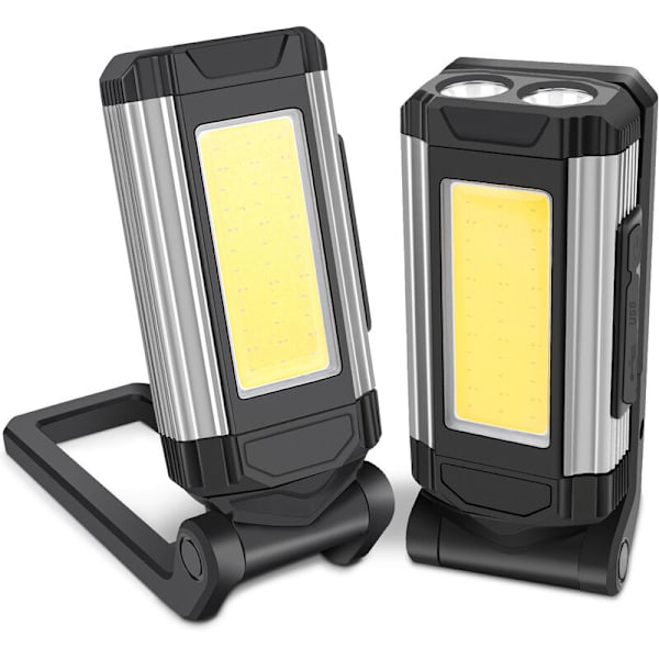COB arbeidslys LED-servicelys med USB magnetisk servicelys, grå