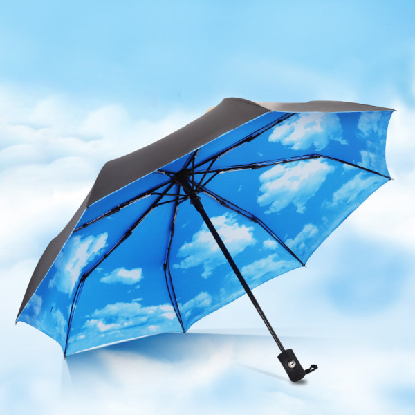 Kompakti matkasateenvarjo Kannettava taitettava tuulenpitävä minisateenvarjo