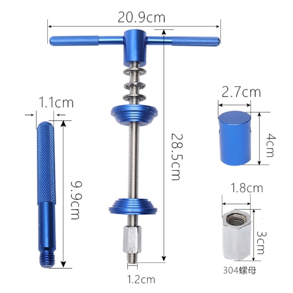 Sykkel Hodesett & Bunnbrakett Installasjons- og Demonteringsverktøy - Sykkel Lagerfjerning Verktøy for Sykkel Hodesett - BB Bunnbrakett Reparasjonsdeler
