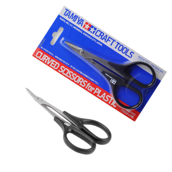 RC Böjda Saxar, Böjda RC Bilkarosseri Klippsaxar för RC Bilkarosseri Verktyg, Svart, 1 Pack
