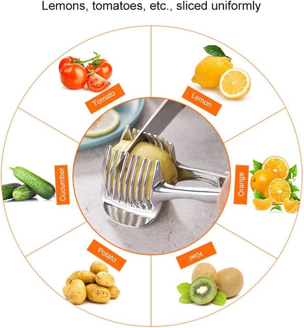 2 stk Tomatskive - Sitronskive - Multibruk - Rund - Fruktløkholder