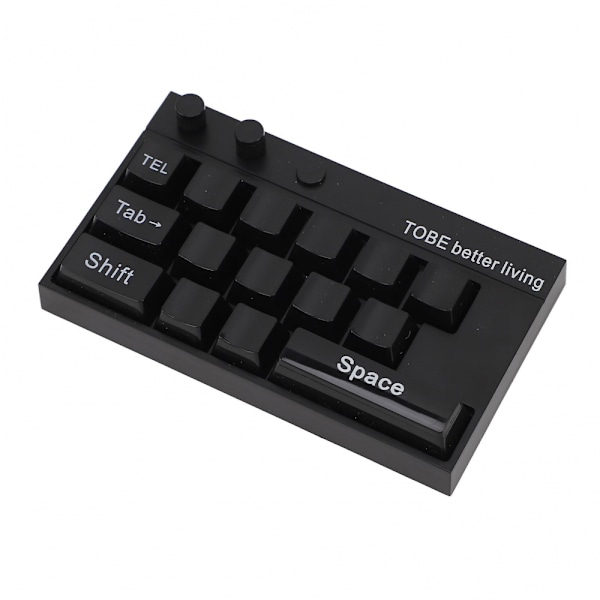 Mechanical Keyboard Ornaments Luminous Display with Number Stickers for Home Office Decoration Black