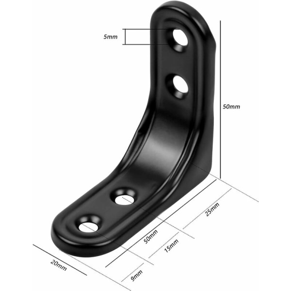 10 st hörnförstärkning 50x50mm monteringsfäste rätvinklig fäste F