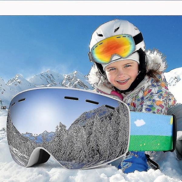 Ski Goggles/children Double-layer Outdoor/myopia Can Use/anti-fog