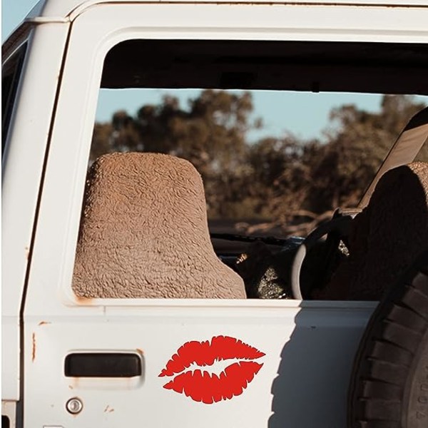 Jumbo Lips Kiss Reflekterande Dekal för Motorcykel Car Hardhat Telefon
