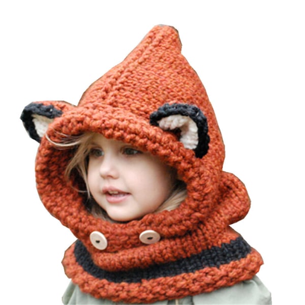 Chapeau de renard automne et hiver chapeau tricoté en laine pour