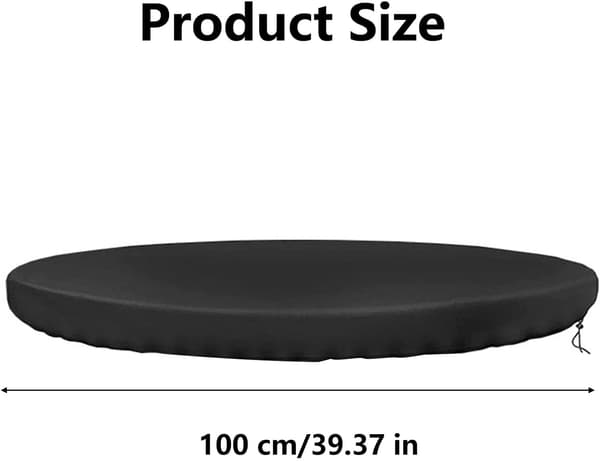 Skyddande Överdrag för Eldstad, Eldstadsskydd, Grillskydd, Runt Skydd, för Spis och Grill, 100cm, 420D, Svart
