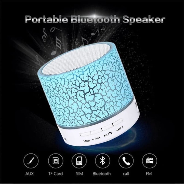 Bluetooth högtalare, liten bärbar trådlös Bluetooth högtalare, bas