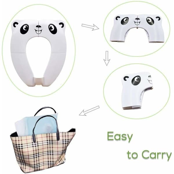 [Uppgraderad version] Baby Toalett Reducer -Resor Fällbar Toalett Säte