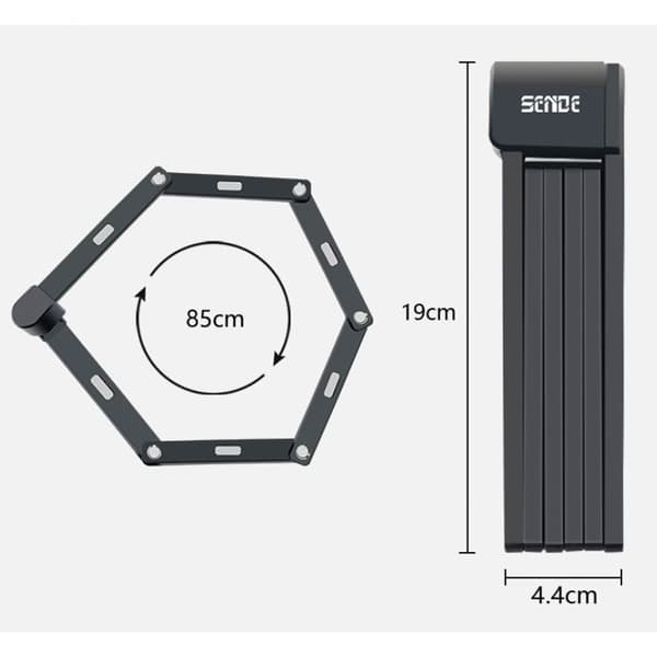 Bordo Granit XPlus 6500/110 - Foldelås til cykel
