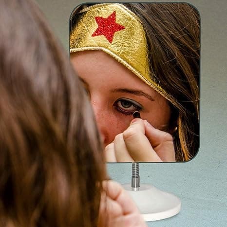 Svanehals makeup spejl 360 ° roterende sammenklappelig makeup spejl