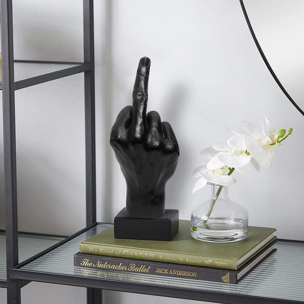 Middelfinger-statue Ornament Hjemme skrivebord Dekorasjon Tilbehør