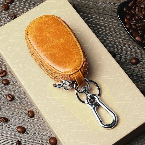 Mini kolikkokukkaro, auton avaimen kotelo PU-nahasta, monitoiminen turvatasku, auton avaimen lisävaruste miehille, auton avaimen kotelo