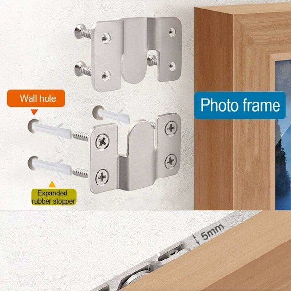 Möbelramkrokar Anslutningsfäste Flush Mount Ramfästen Soffafäste Möbel