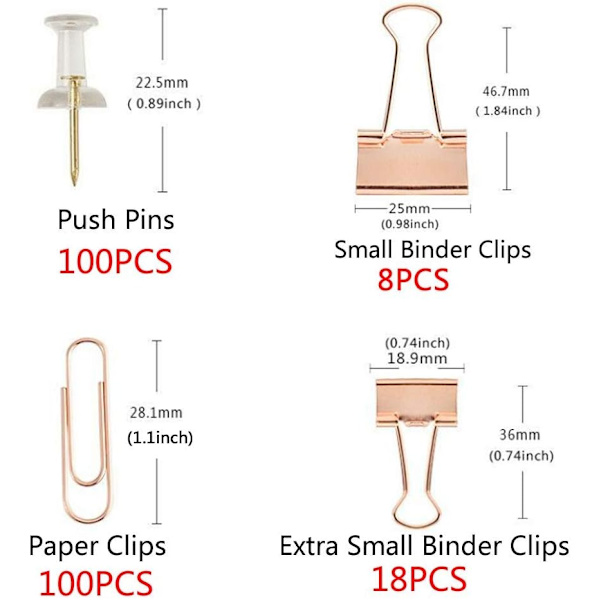 Kit, binders, binders, pusher, 226 totalt
