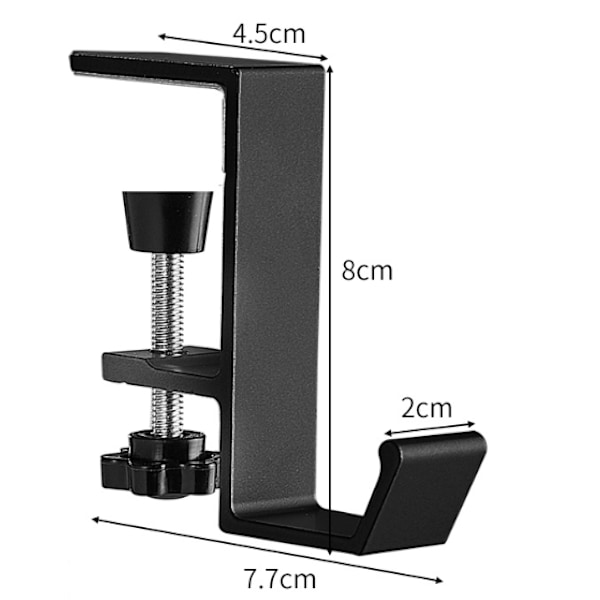 Hovedetelefon Stativ, Hovedetelefon Holder, Hovedetelefon Stativ, Skrivebordsstativ, Gaming Hovedetelefon Holder, Nøgleholder, Lommer (Enkeltlags Krog)