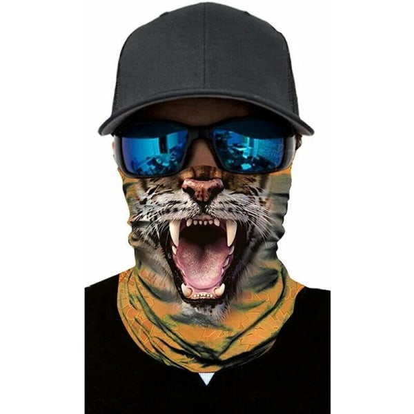 Animal Pattern Motorcycle Neck Gaiter Men Women Face Scarf Bandan