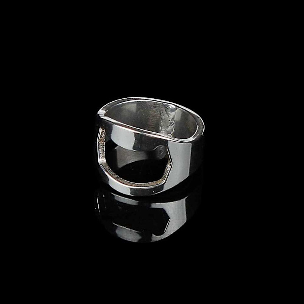 22mm Flaskeåpner Ring Lettvekts Rustfritt Stål 2stk
