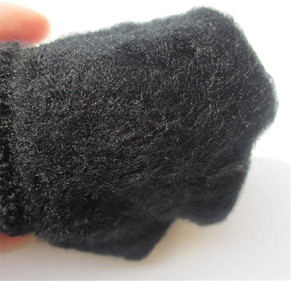 Vintervarme Bløde Fingerløse Handsker, Unisex Voksen Strikket Handsker - Sort