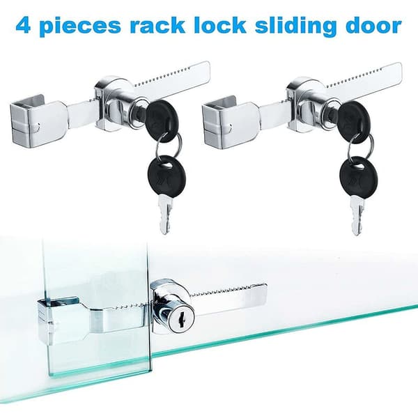 Lås og bolt 4 stk Terrarium Display Case Glasskydedørslås