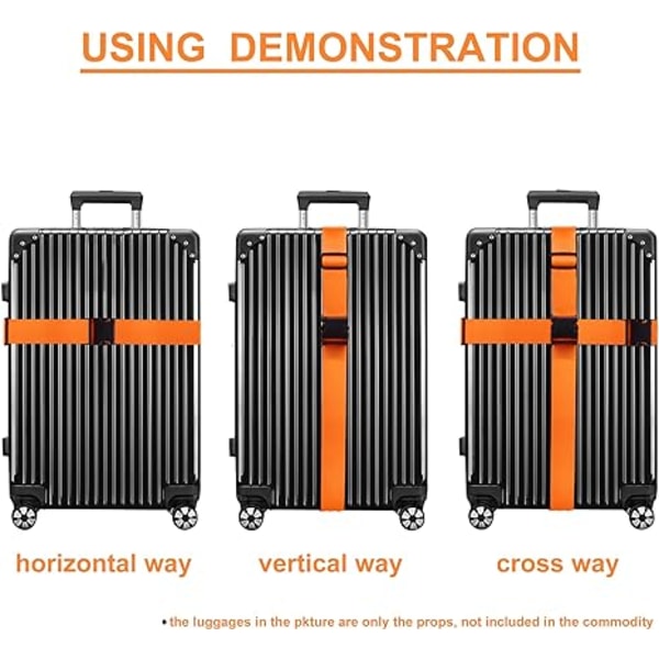 Resväskor Remmar Resväskor Remmar 4 Pack (Orange)