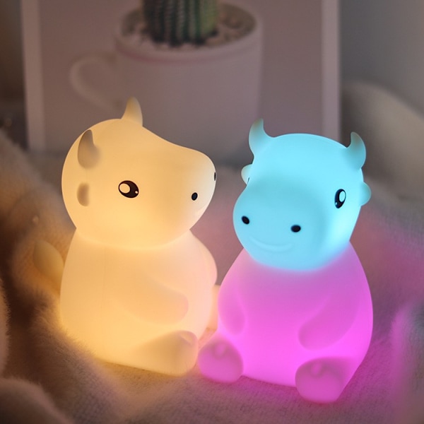 Sød natlampe Toast Brød LED natlampe med genopladelig og timer, bærbar soveværelse seng lampe fødselsdag gaveideer til Tween Teenage Tee