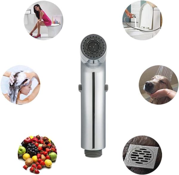 ABS Toilet Sprayer Håndbruser Kit Bidet Justerbart Tryk Spra