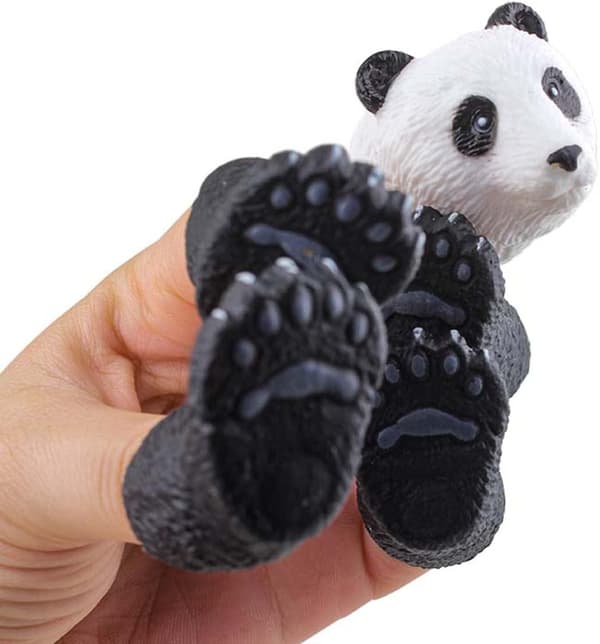Panda djur finger handdocka nyhet leksak fingerdocka prop present