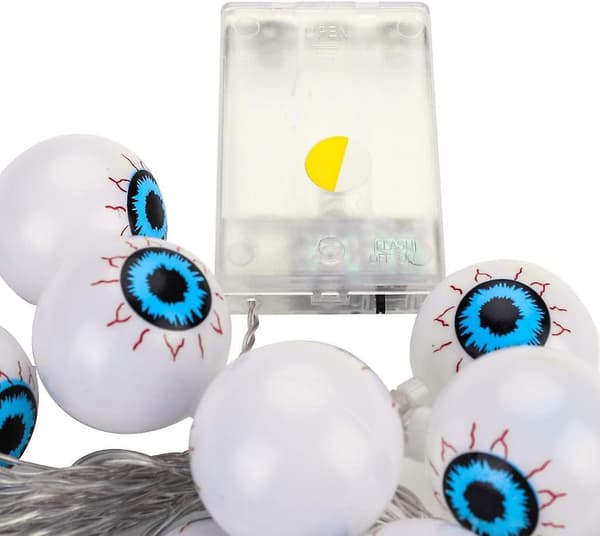 Halloween Øjenæble Fe-lys, 3m 20 Leds, Batteridrevet