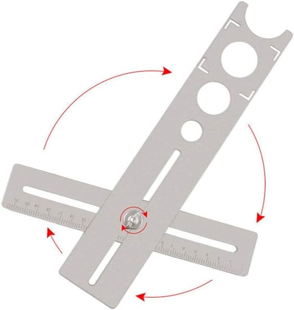 300mm bærbar rustfritt stål universell marmor hullstans verktøy C