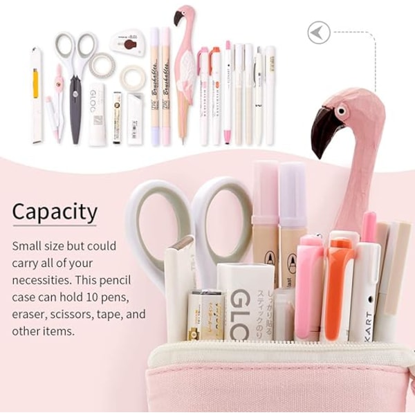 1 Piece Large Capacity Variable Pull Retractable Pen Holder Penci