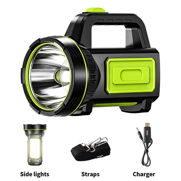 Erittäin tehokas USB-ladattava LED-taskulamppu