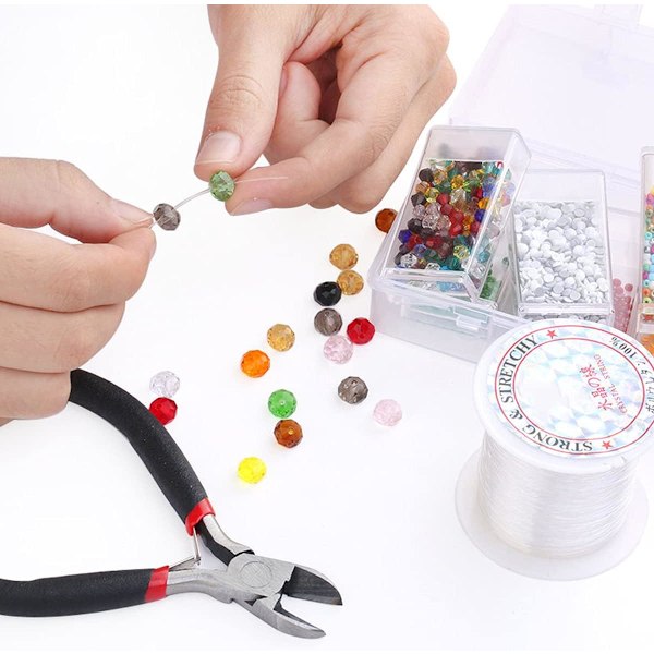 Klar ikke-strækbar elastisk perlertråd ikke-elastisk snor perlertråd krystalstreng ikke-strækbar linje håndværk smykker armbånd fremstilling snor streng(0,25、0,3、0,35、0,4、0,45mm)