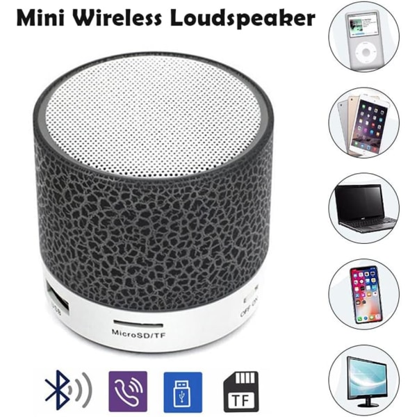 Bluetooth-högtalare, liten bärbar trådlös Bluetooth-högtalare, Bas