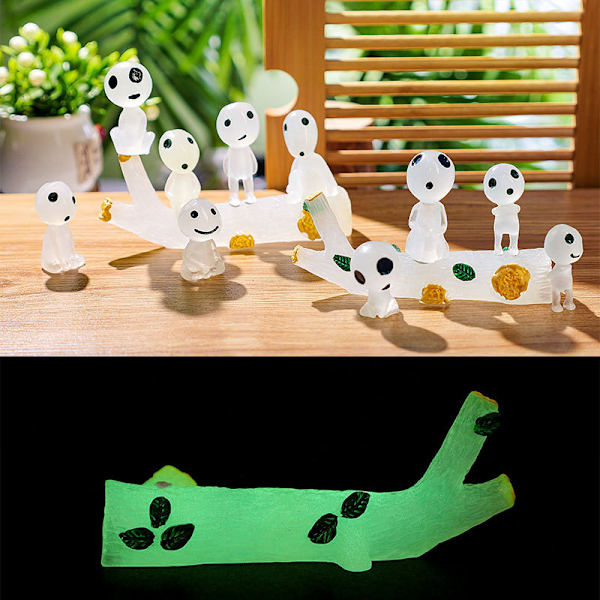 Valaiseva puuhaltiakoriste Halloween Miniatyyrihaamu Puunkanto