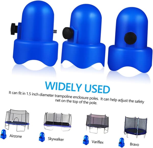 Förpackning med skyddskåpor i plast för studsmattor, ABS-studsmatta säkerhetstillbehör blå