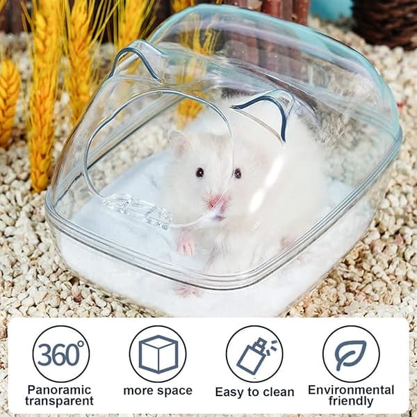 Transparent Hamsterbadrum, Sand Hamsterbadrum, Sandbadkar