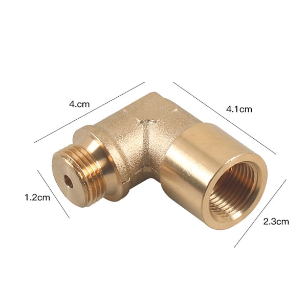 Oxygen Sensor Adapter, Universal M18x1.5 Oxygen Sensor Forlænger 90 Grader Vinklet Oxygen Sensor Forlænger Spacer Adapter til Bil