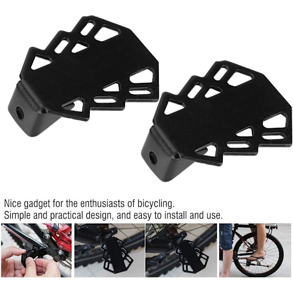 1 par hopfällbara cykelpedaler, cykelns bakre pedaler, halkfria pedaler,
