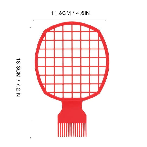Afro-hårkam, 4 stk./pose Twists Curl Brush Comb Dreadlocks Tin Folie