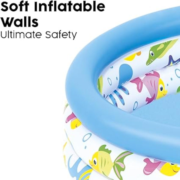 Oppustelig pool diameter 102 cm, højde 25 cm