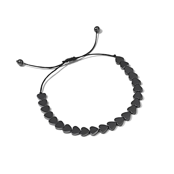 Unisex Magnetisk Hematit Sten Justerbar Armband Bangle Gå Ner I Vikt Smycken, set om 6 st