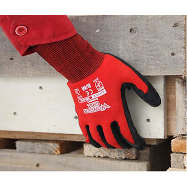 Anti-Cut Vinterhandsker - One Size, Rødlig Sort