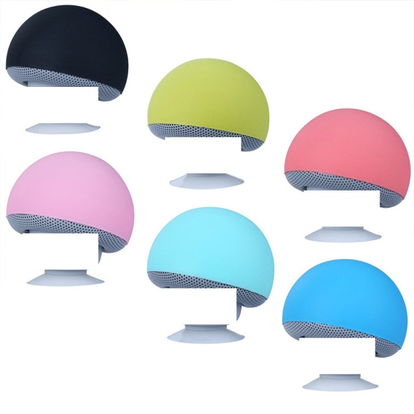 Kreativa tecknade presenter Liten svamp Bluetooth-högtalare Vattentät sugkopp Telefonhållare Liten subwoofer Minihögtalare (1 förpackning, blå)